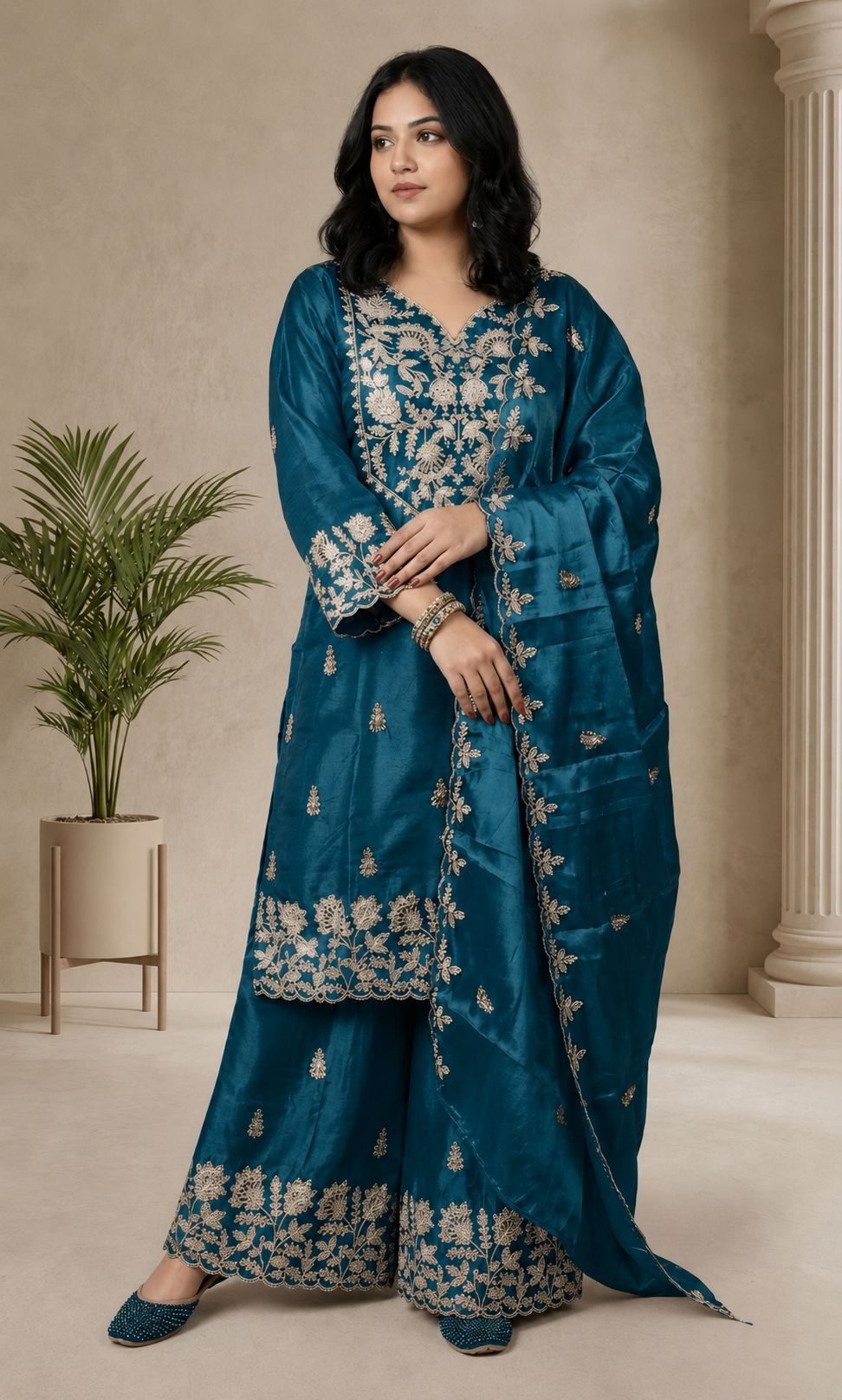 Hoor - Ruby Bloom Festive Suit Set