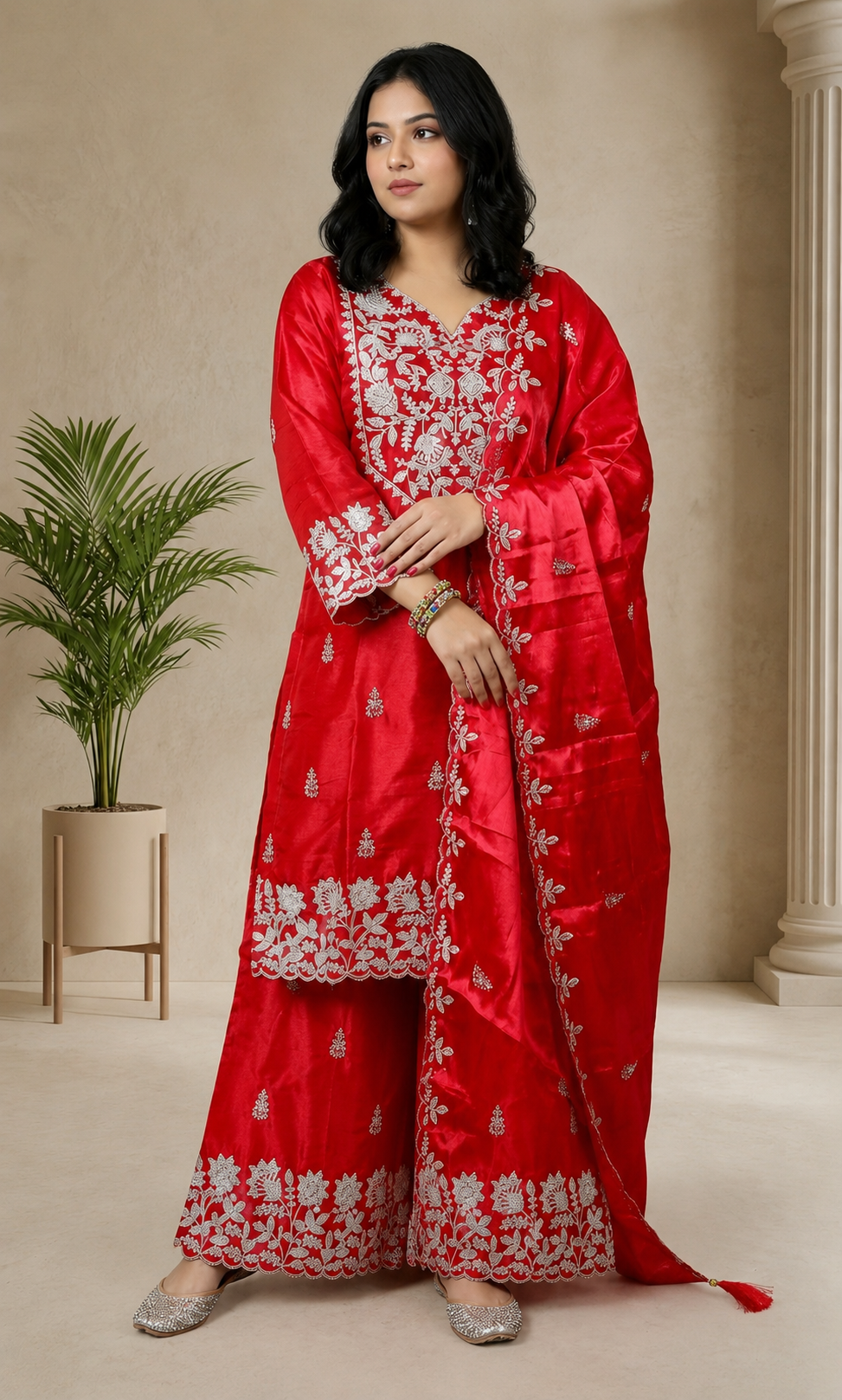 Hoor - Ruby Bloom Festive Suit Set