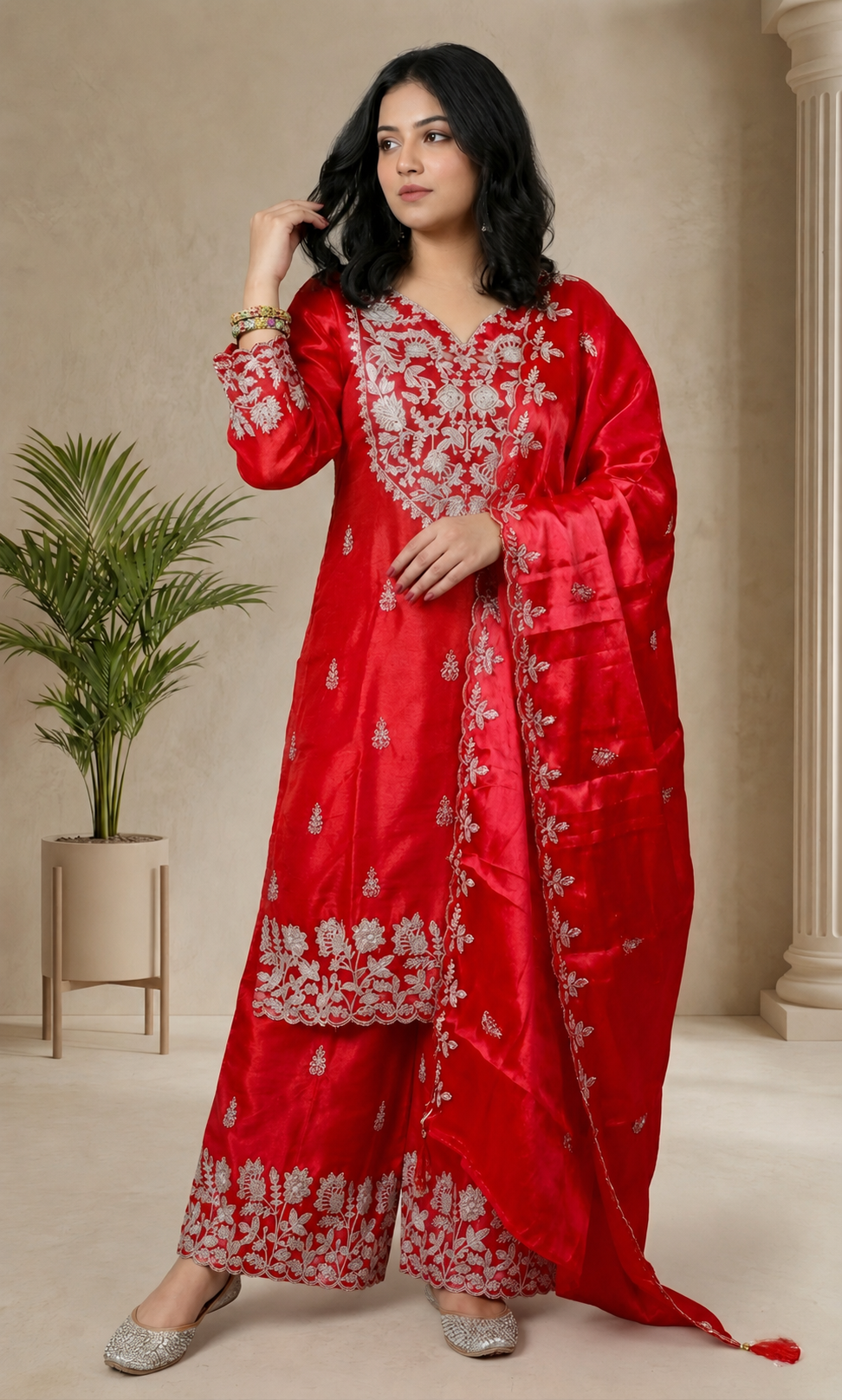 Hoor - Ruby Bloom Festive Suit Set