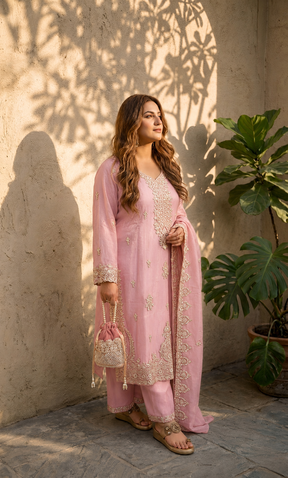 Grace Embroidered Suit Set