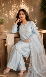 Noor - Powder Blue Grace Suit Set