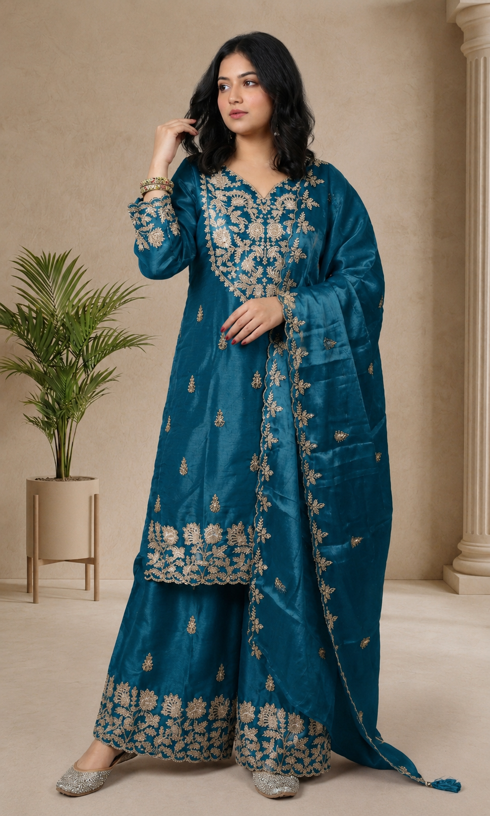 Hoor - Ruby Bloom Festive Suit Set