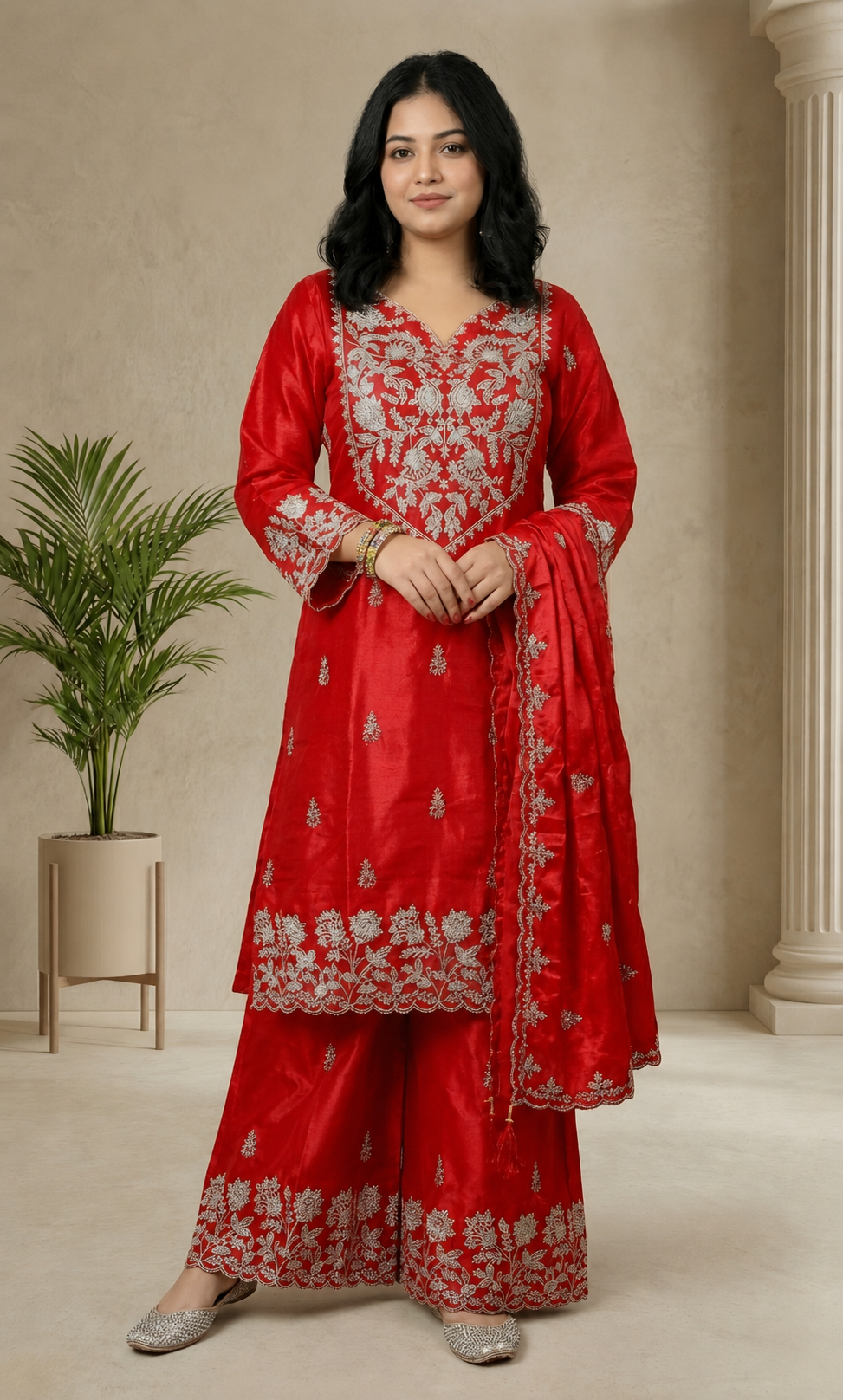 Hoor - Ruby Bloom Festive Suit Set