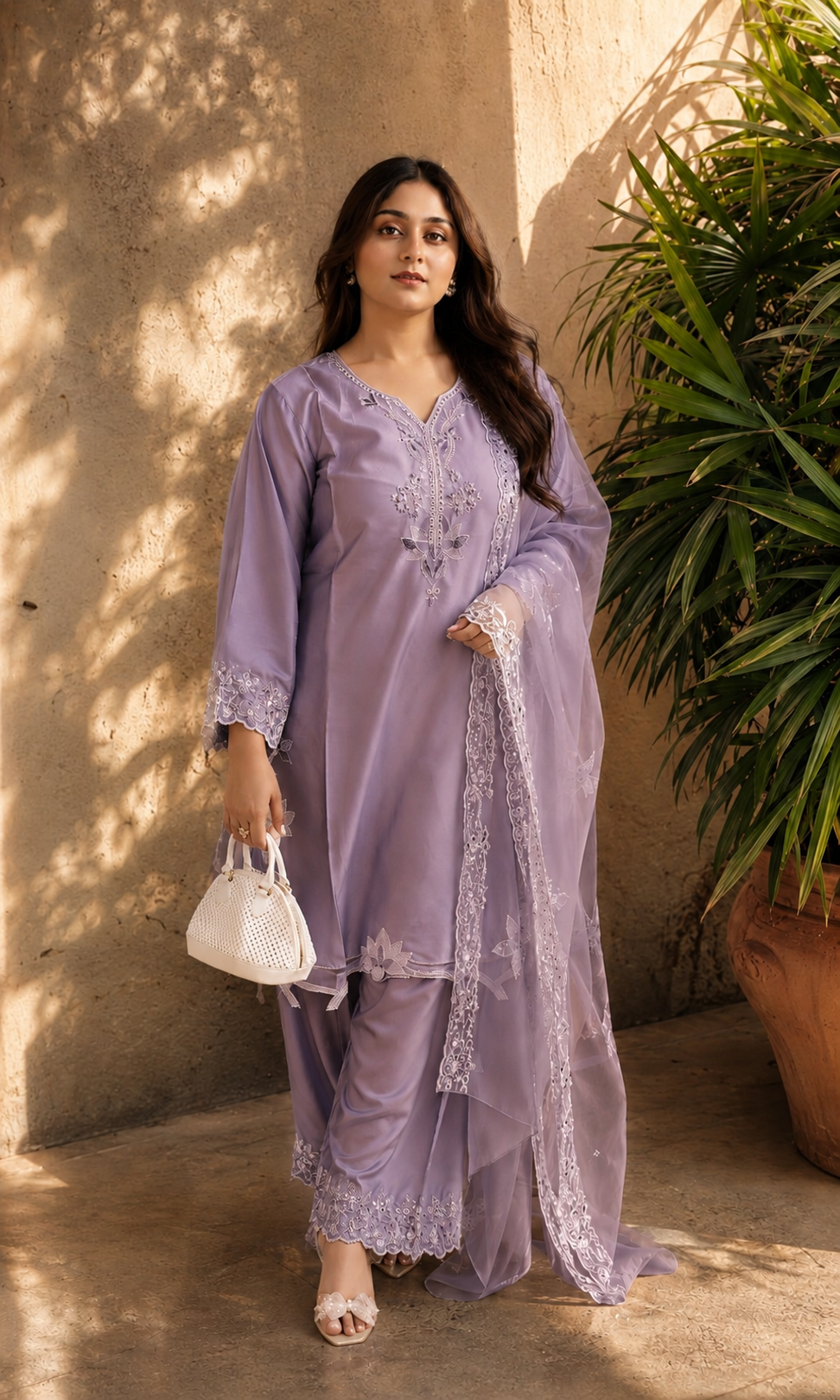 Noor - Powder Blue Grace Suit Set