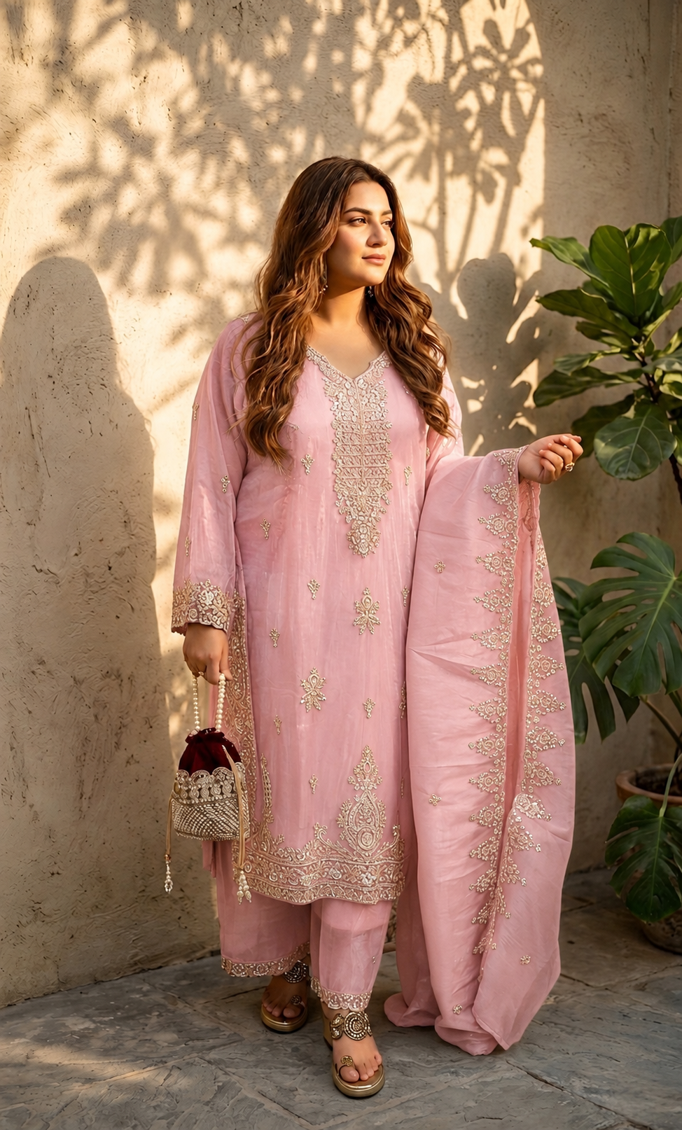 Grace Embroidered Suit Set